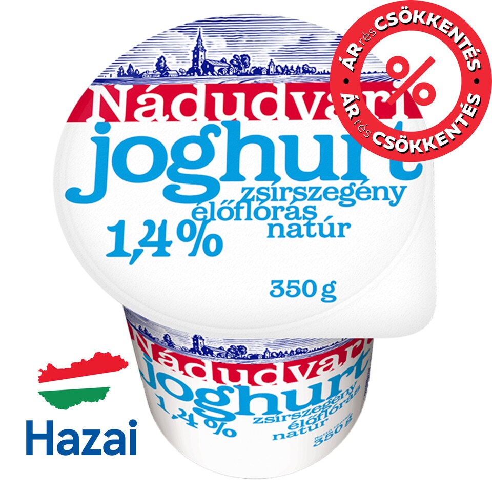Nádudvari Low-Fat Unflavoured Yoghurt with Live Cultures 1,4% 350 g