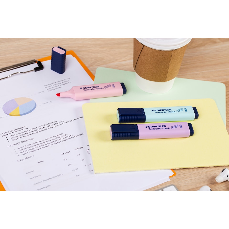 image 1 of Staedtler Stationery Pastel Highlighters 6 Pack