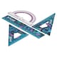 image 2 of Disney Stitch Blue Geometry Set 4 pcs