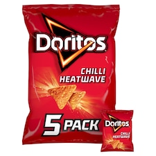 Doritos Tortilla Chips Chilli Heatwave Multipack Crisps 5x30g