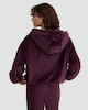 image 3 of F&F Fleece Zip Up Pyjama Hoodie in Burgundy