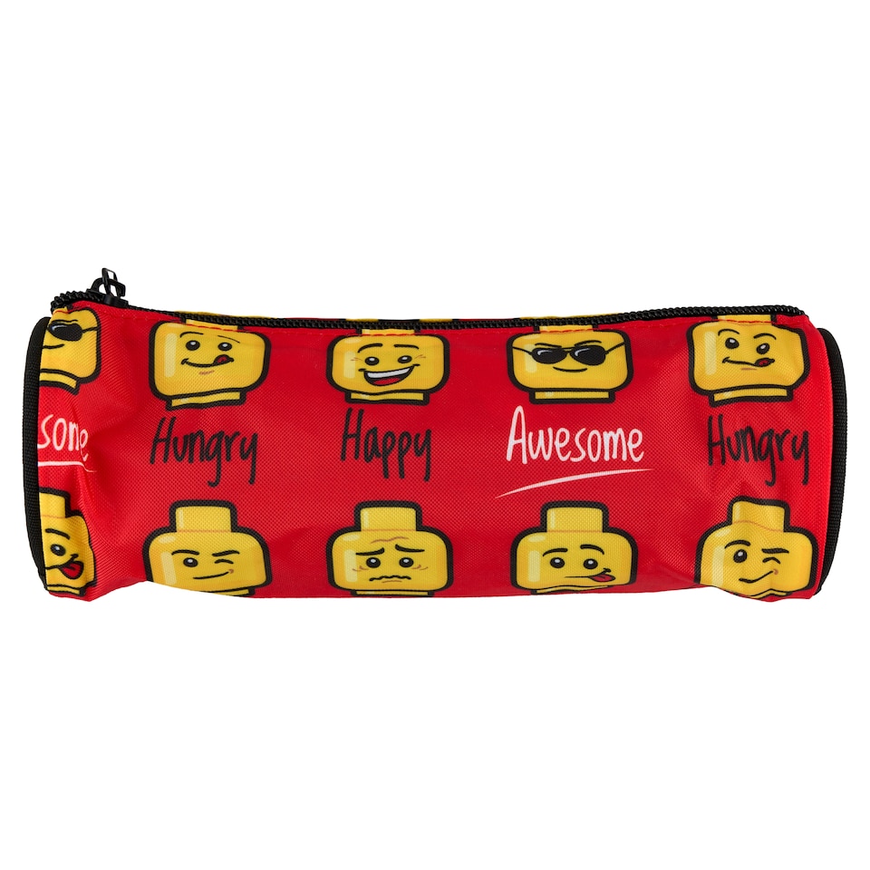 Lego Minifigures Today I Feel Red Core Light Pencil Roll 220 x 70 x 70 mm