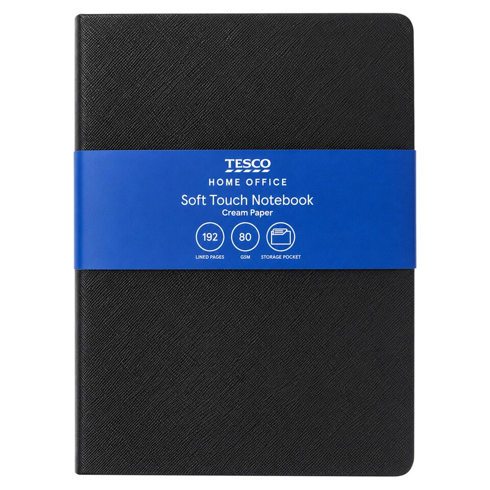 image 1 of Tesco Home Office Soft Touch Notebook 180 cm x 245 cm x 17 cm