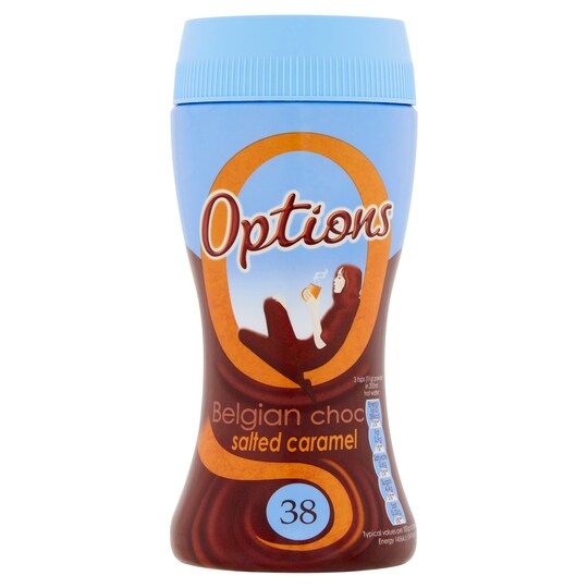 Options Hot Chocolate Salted Caramel 220G Tesco Groceries