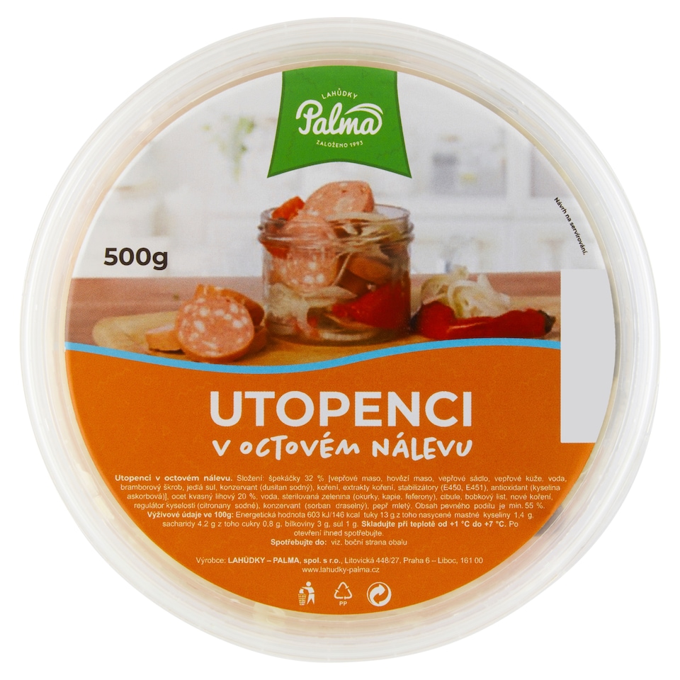 image 1 of Lahůdky Palma Pickled Sausages in Vinegar Infusion 500g