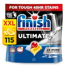 Finish Ultimate All In One 115 Dishwasher Tablets Lemon 1483.5g