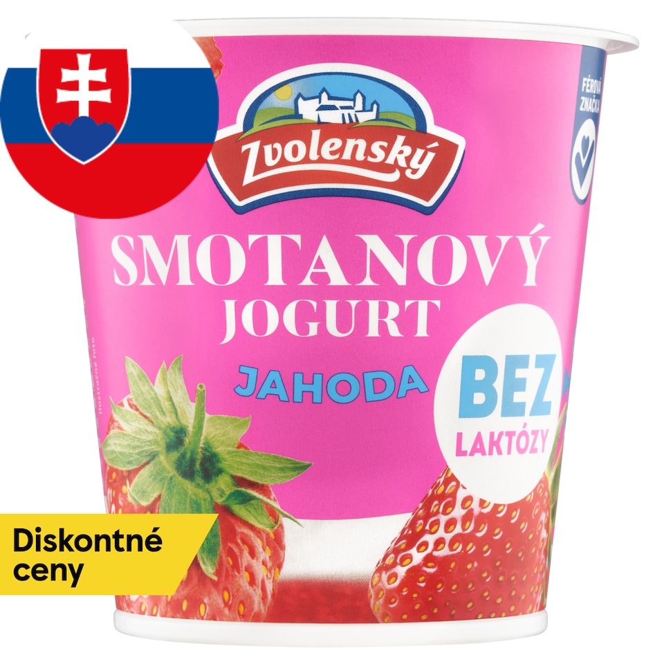 obrázok 1 z Zvolenský Smotanový jogurt jahoda bez laktózy 145 g