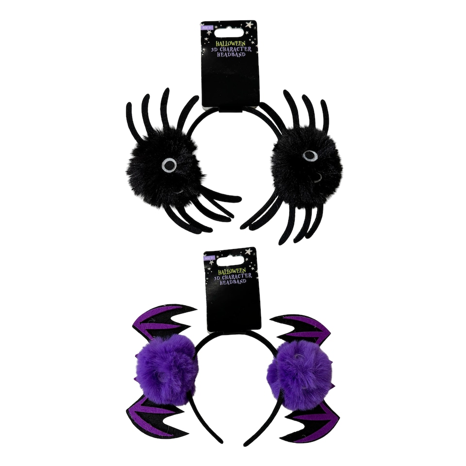 Halloween 3D Character Headband Assortment
