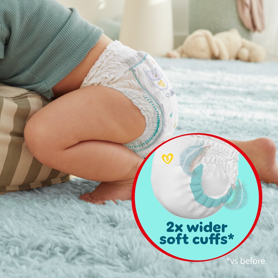 image 1 of Pampers New Baby Nappy Pants Size 3 Essential Pack 36 Nappies