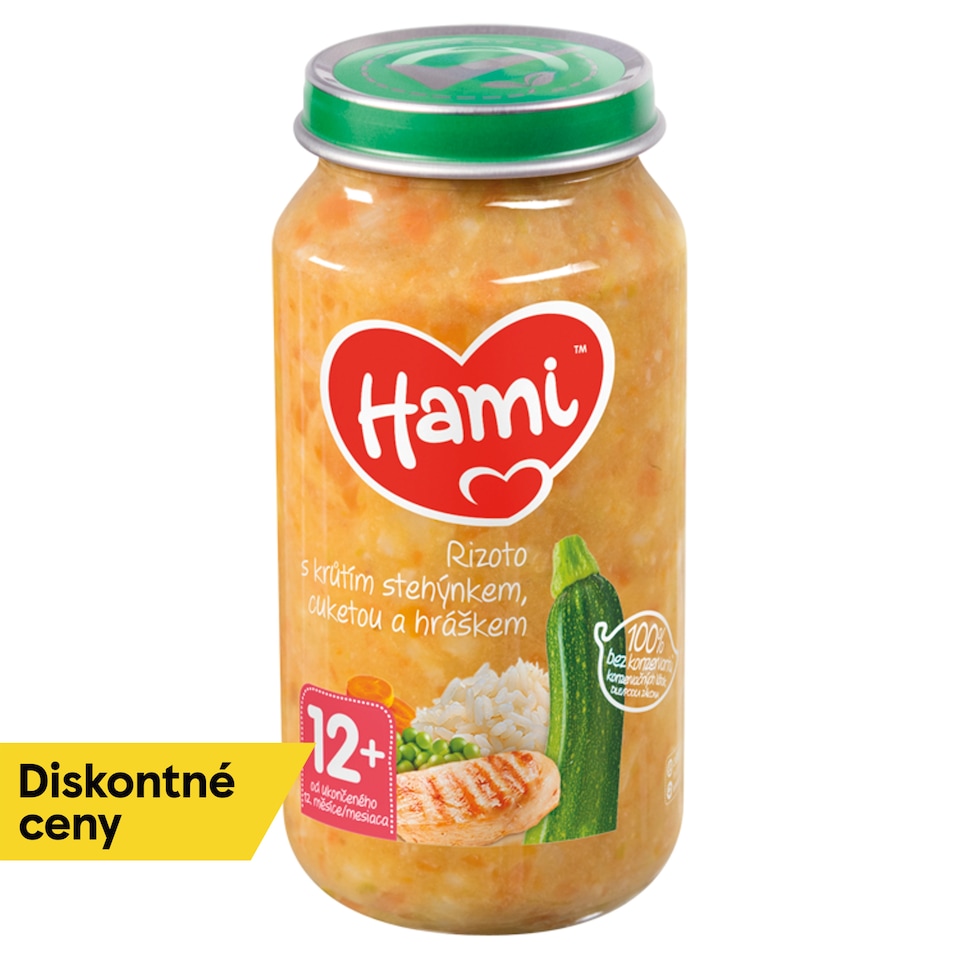 Hami príkrm Rizoto s morčacím stehienkom, cuketou a hráškom 250 g