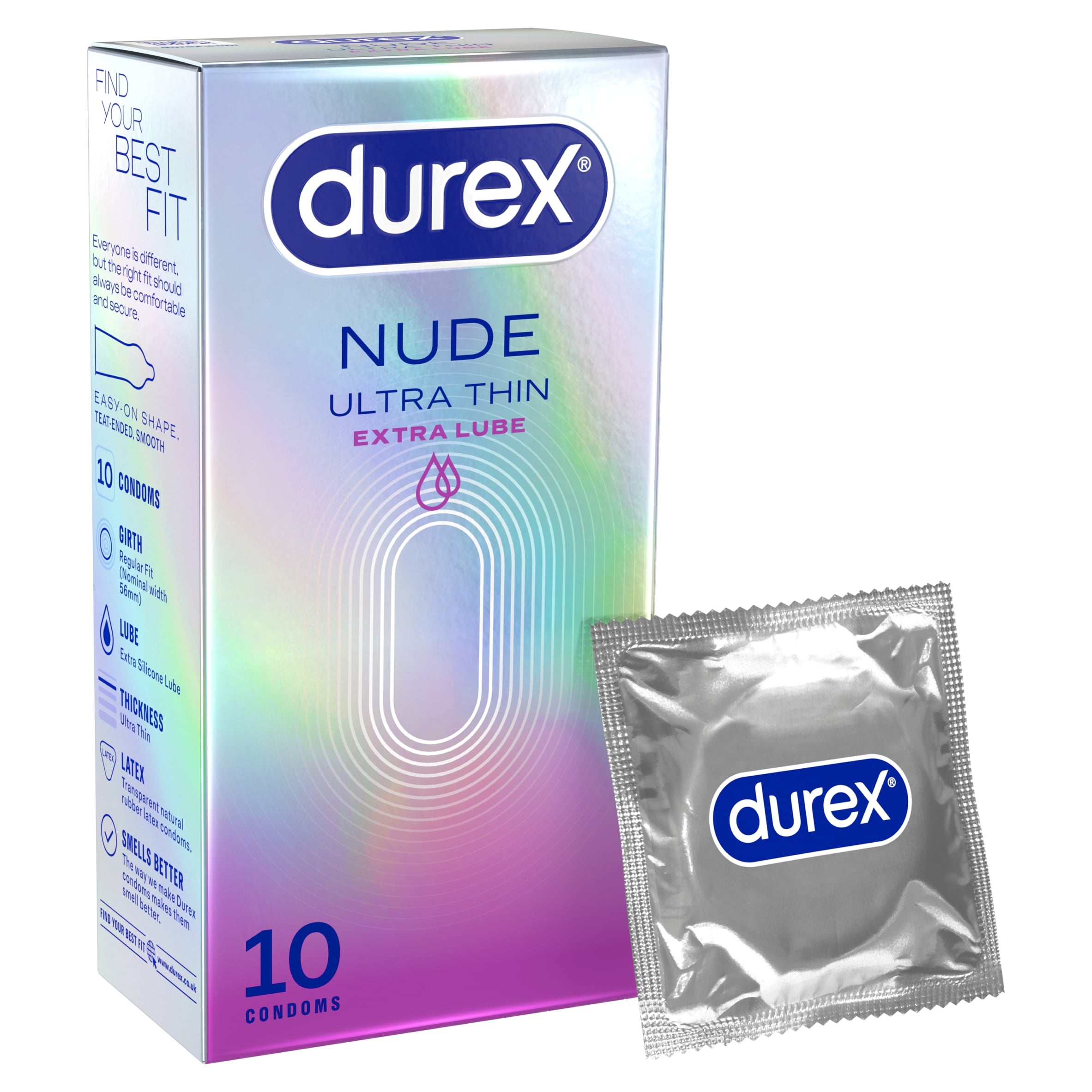 DUREX NUDE ULTRA THIN EXTRA LUBE CONDOMS 10s - Tesco Groceries DUREX NUDE ULTRA THIN EXTRA LUBE CONDOMS 10s - Tesco Groceries
