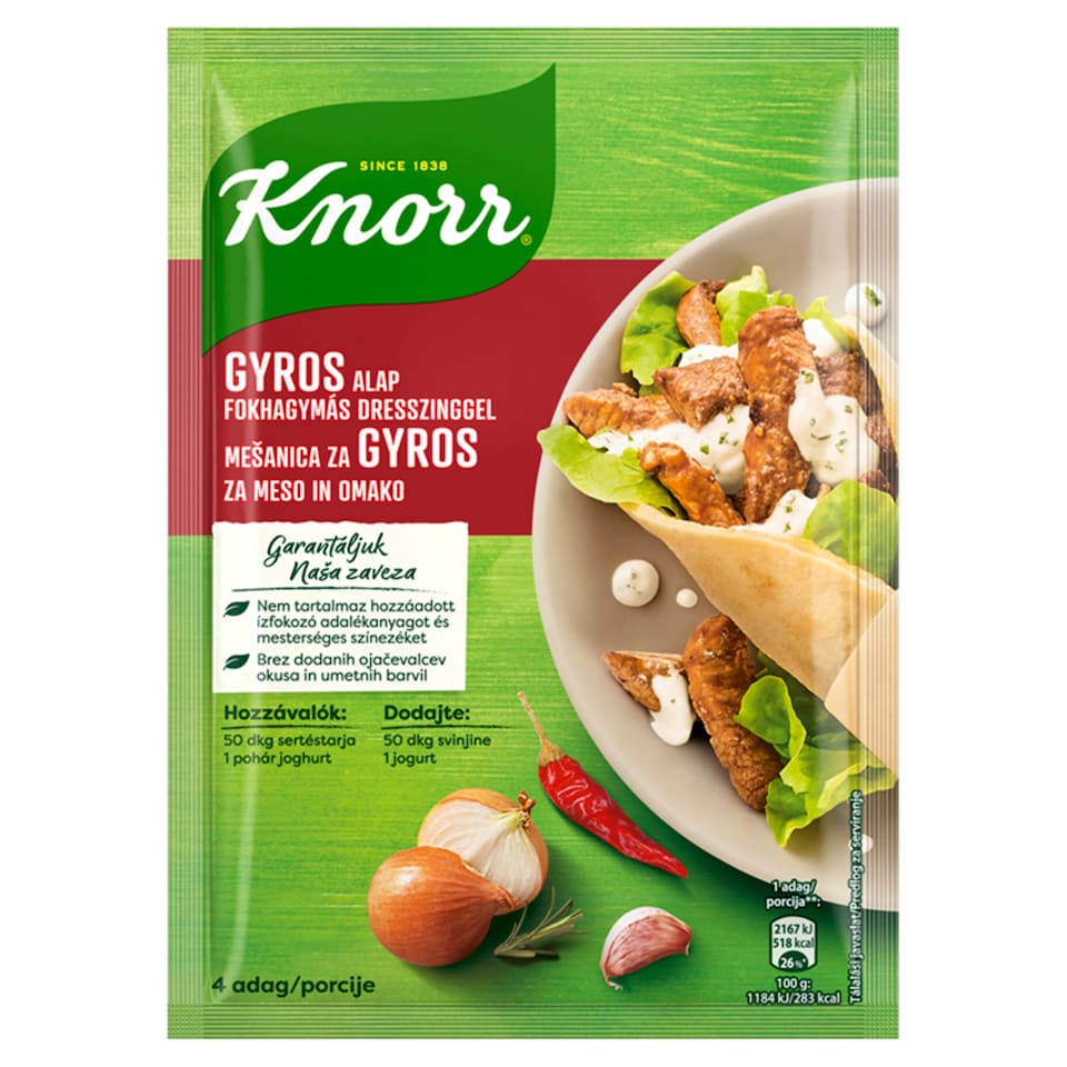 Knorr Gyros Base with Garlic Dressing (30 g + 10 g) 40 g