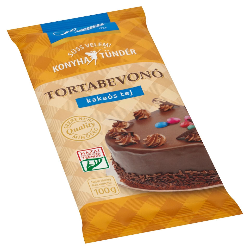 Szerencsi Konyhatündér kakaós tej tortabevonó 100 g  1. kép