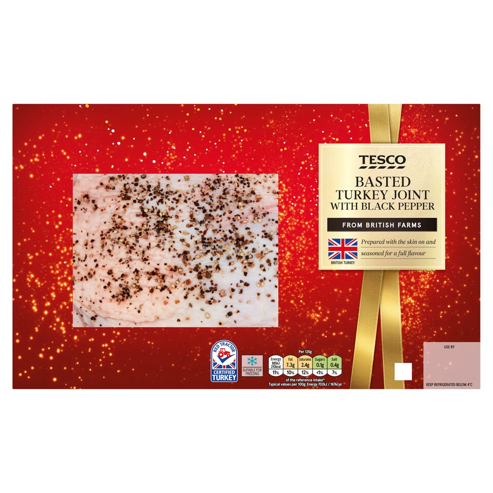 Tesco Basted Turkey Joint with Black Pepper Serves 6