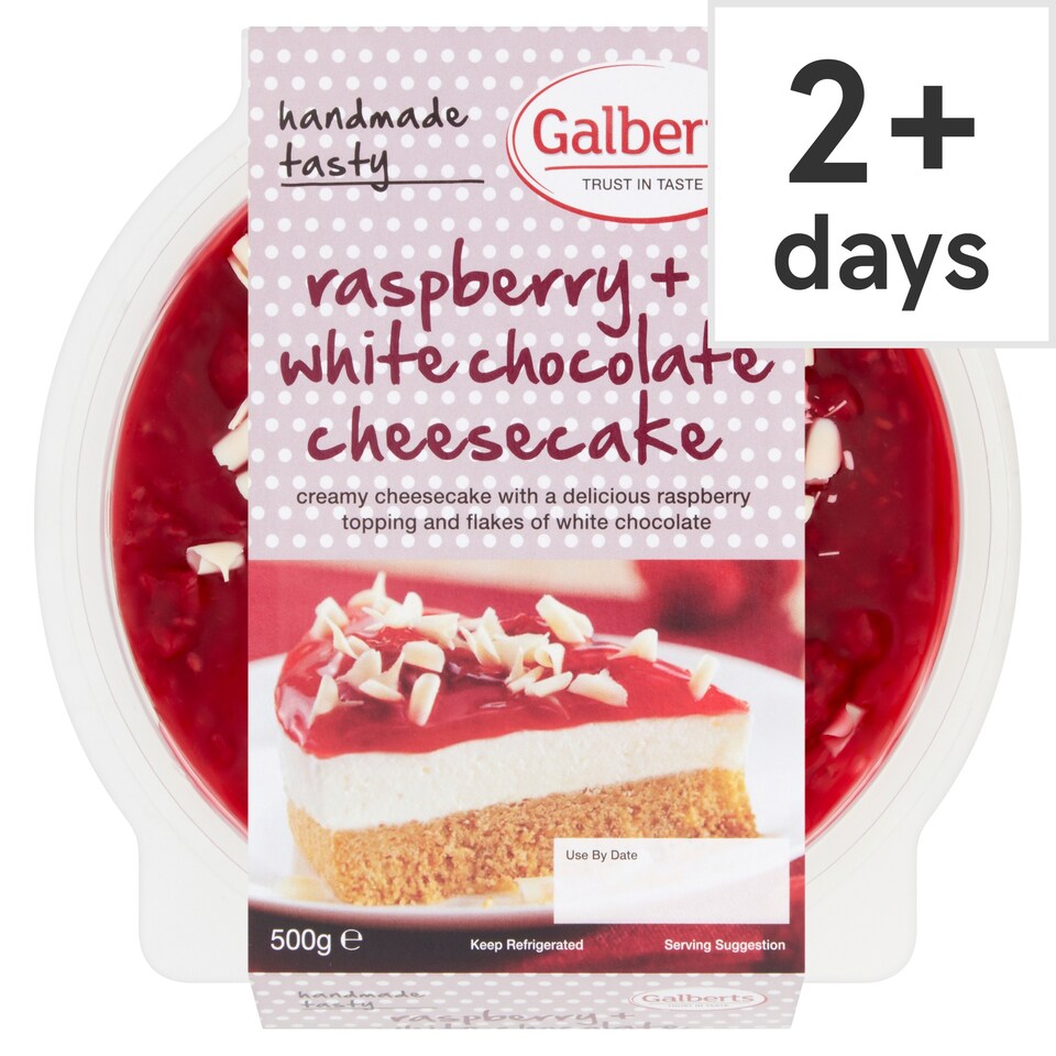 Galberts Raspberry White Chocolate Cheesecake 500g