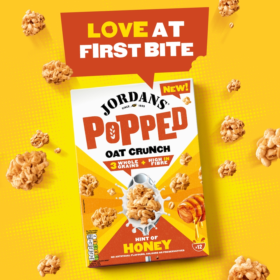 image 1 of Jordans Popped Oat Crunch Cereal - Hint Of Honey 425g