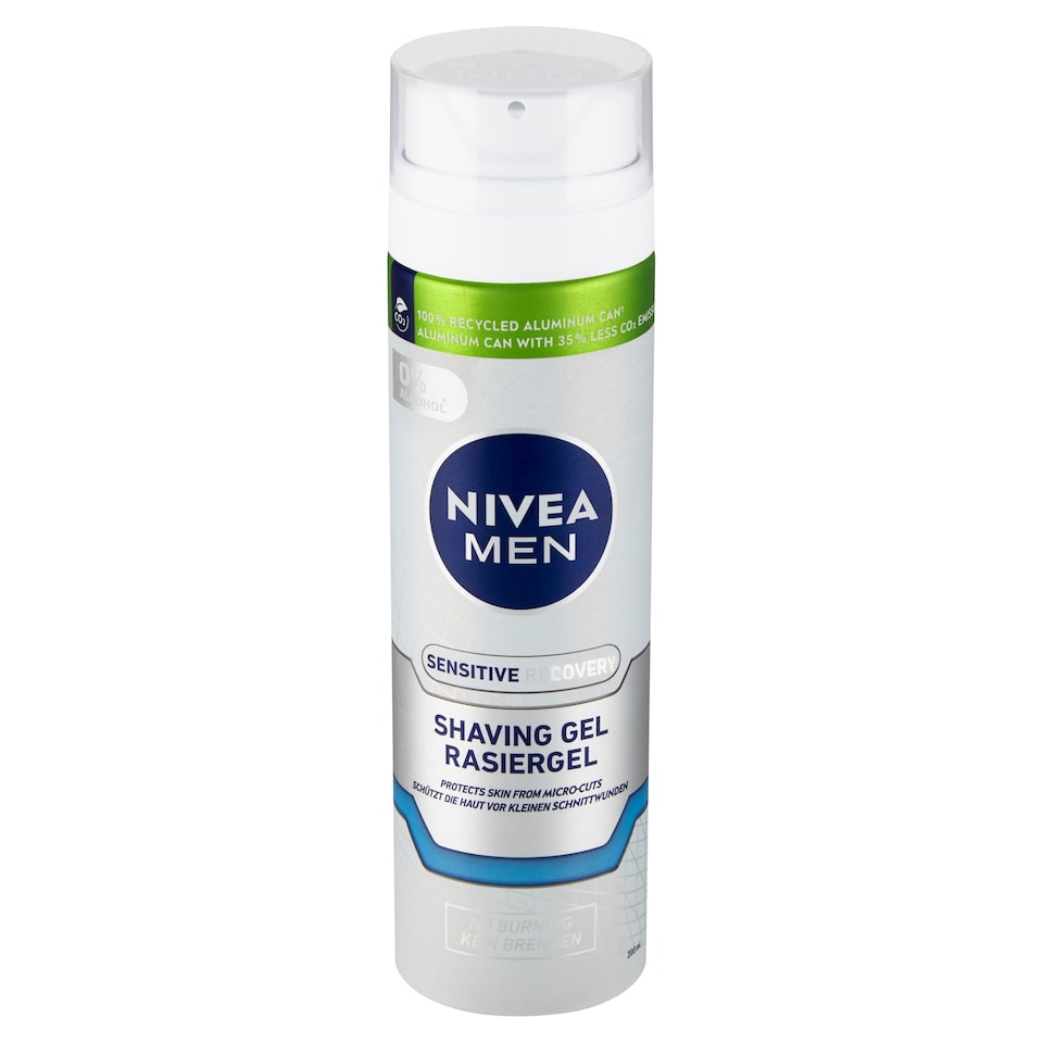 Nivea Men Sensitive Recovery Gél na holenie 200 ml