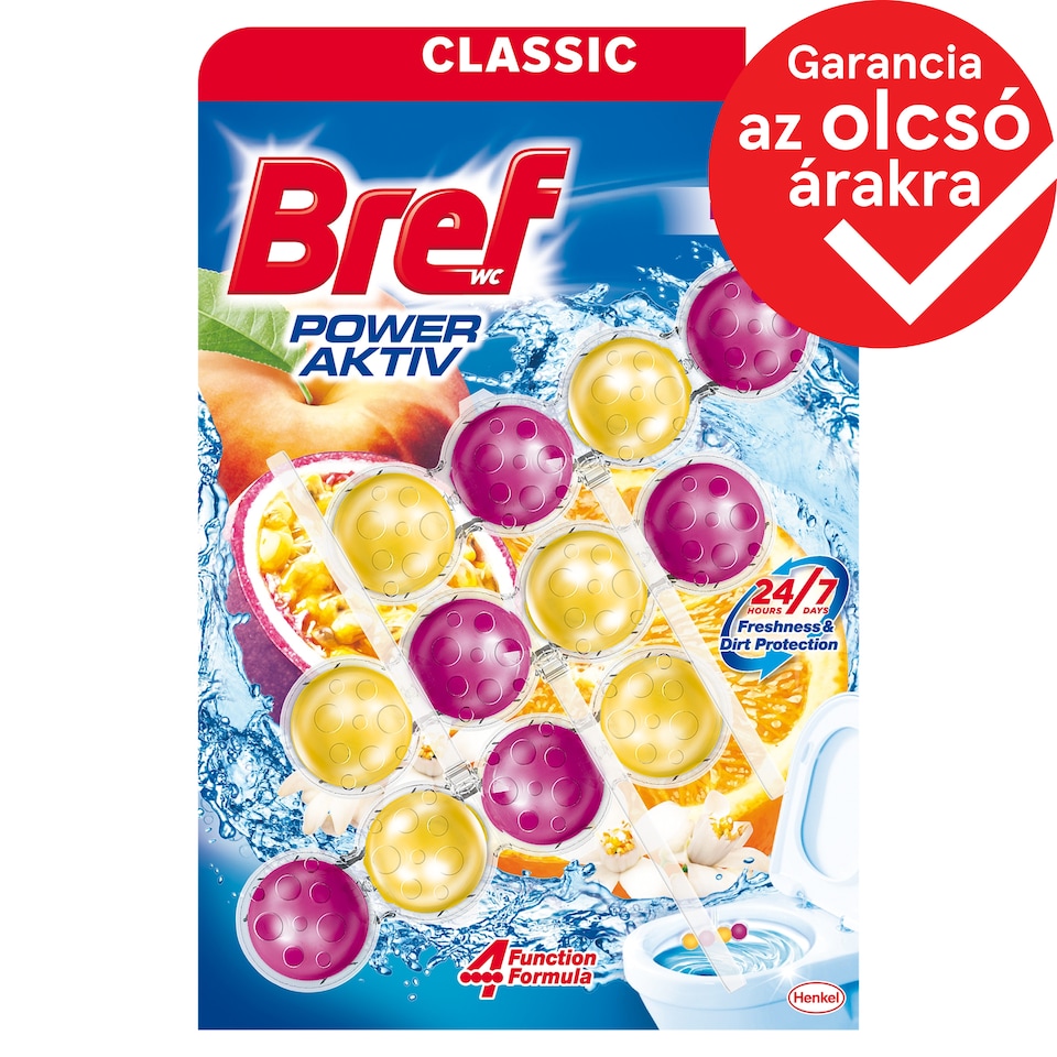 Bref Power Aktiv Fruitopia WC frissítő 3 x 50 g