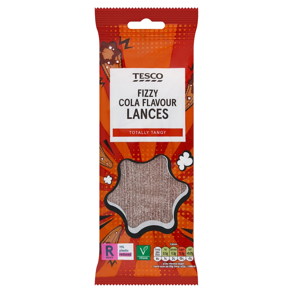Tesco Fizzy Cola Lances 75G