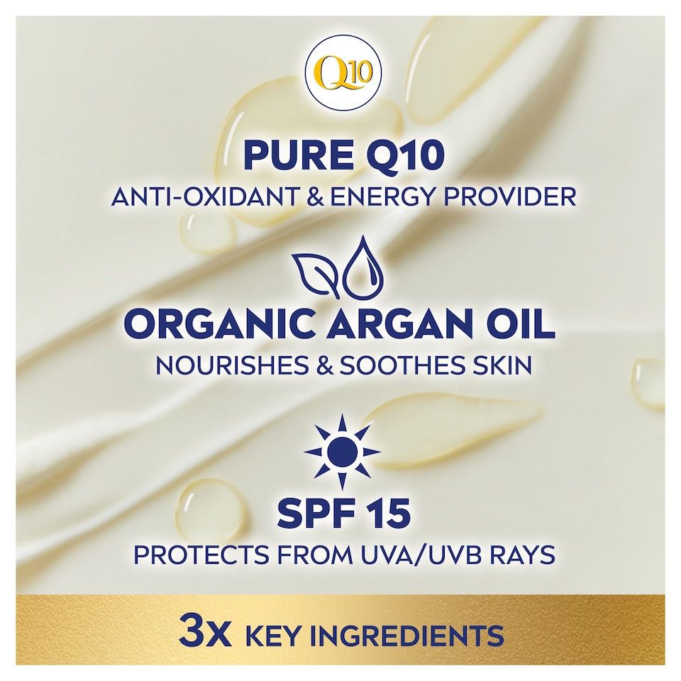 image 1 of NIVEA Q10 Anti-Wrinkle Day Cream Moisturiser 60+ Skin 50ml 