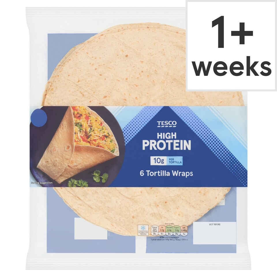Tesco 6 High Protein Tortillas