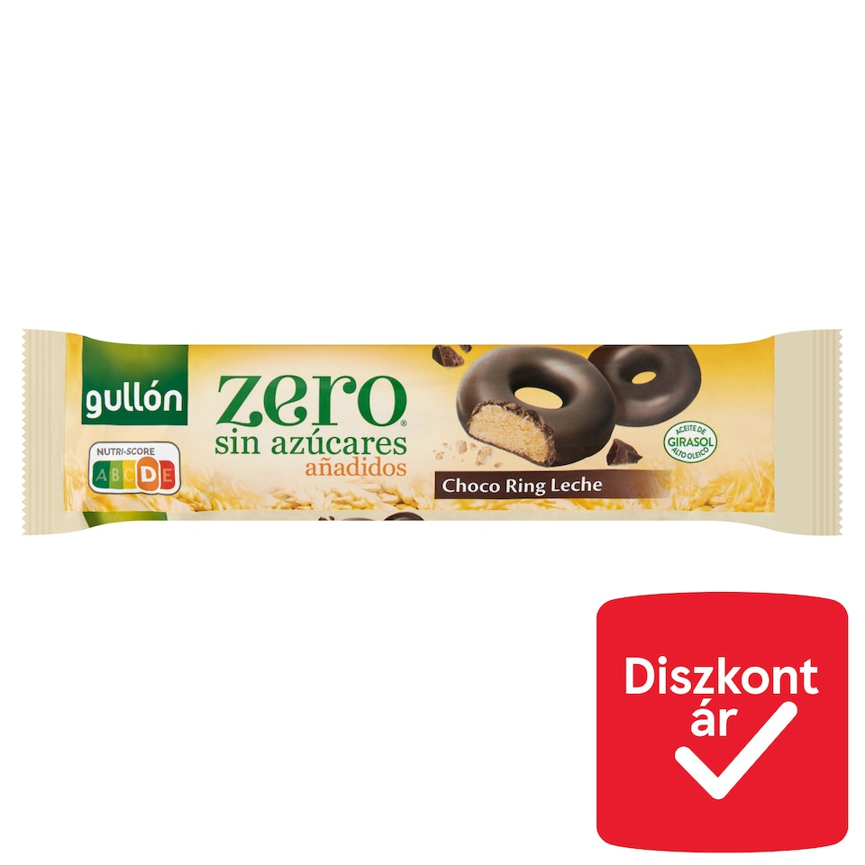 Gullón tejcsokoládéval bevont keksz édesítőszerrel 128 g  1. kép