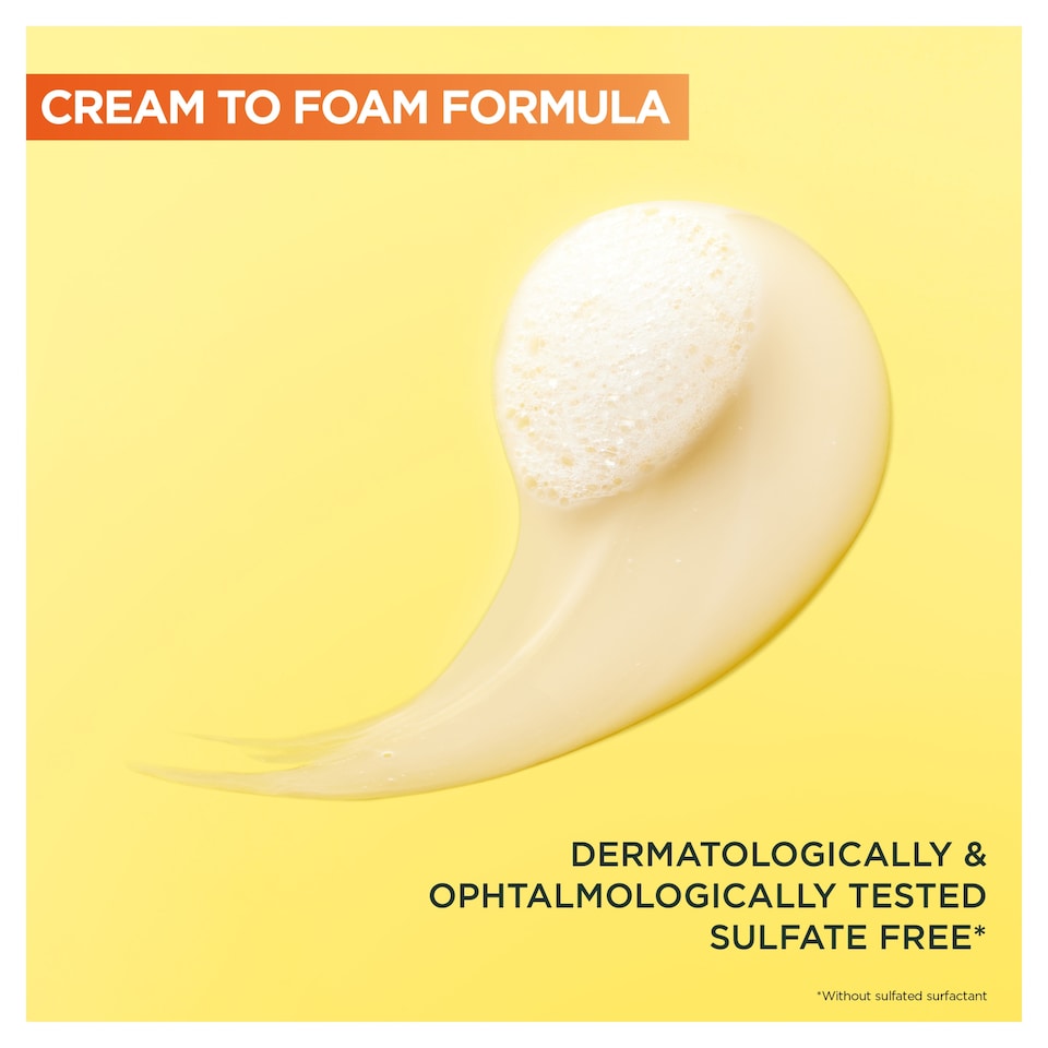 image 1 of Garnier Skinactive Brightening Vitamin C Cream Cleanser 250ml