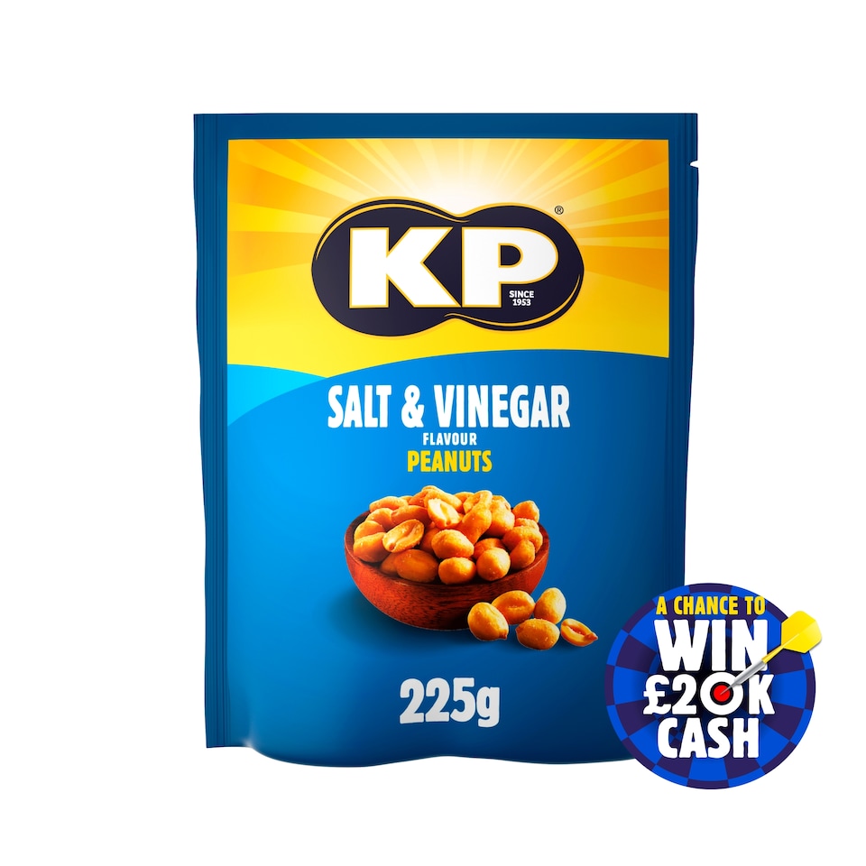 image 1 of Kp Salt & Vinegar Peanuts 225G
