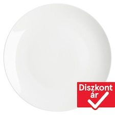 Tesco Home Core fehér porcelán tányér