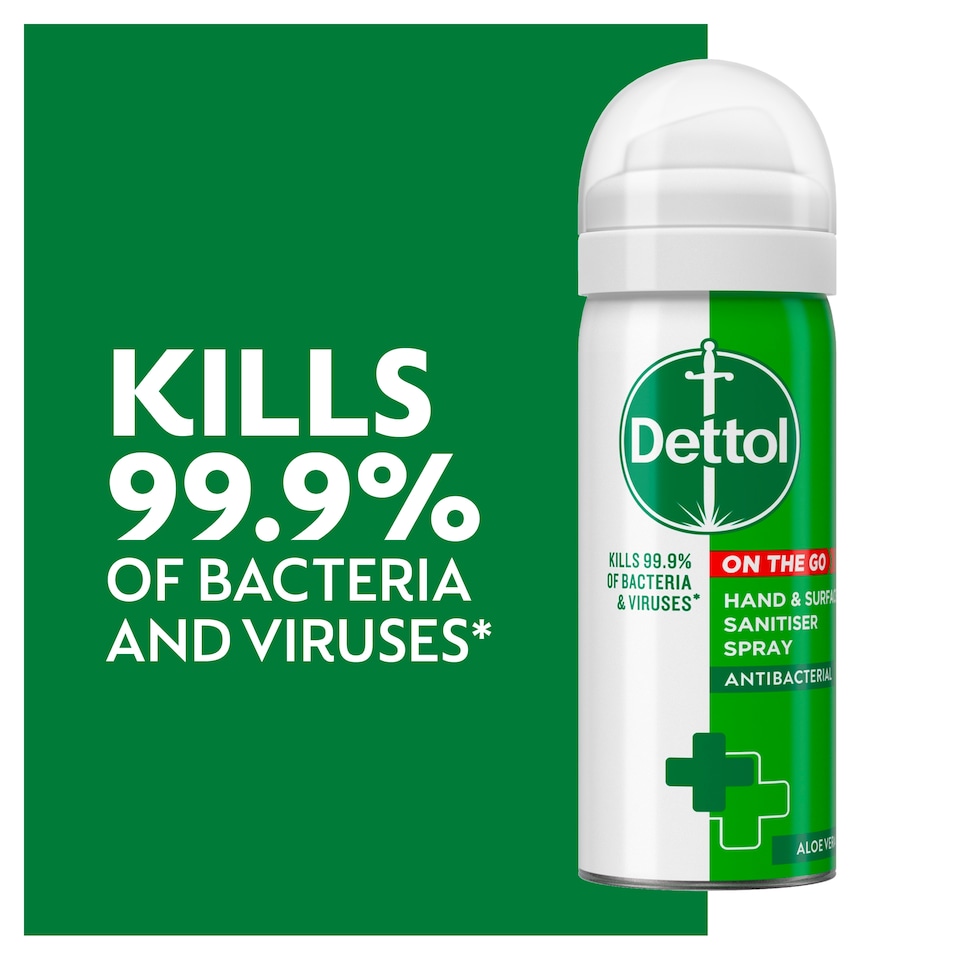 image 1 of Dettol Antibacterial Hand and Surface Sanitiser Spray 50ml