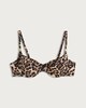image 4 of F&F Leopard Print Wired Bikini Top in Multi Brown