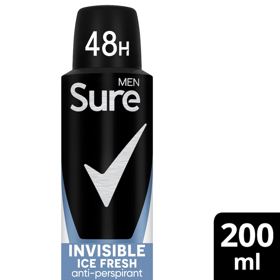 image 1 of Sure Men Invisible Ice Fresh 48h Antiperspirant Deodorant 200ml