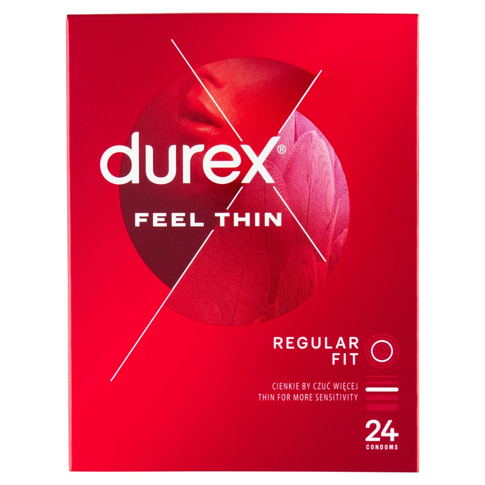 obrázok 1 z Durex Feel Thin Regular Fit prezervatívy 24 ks