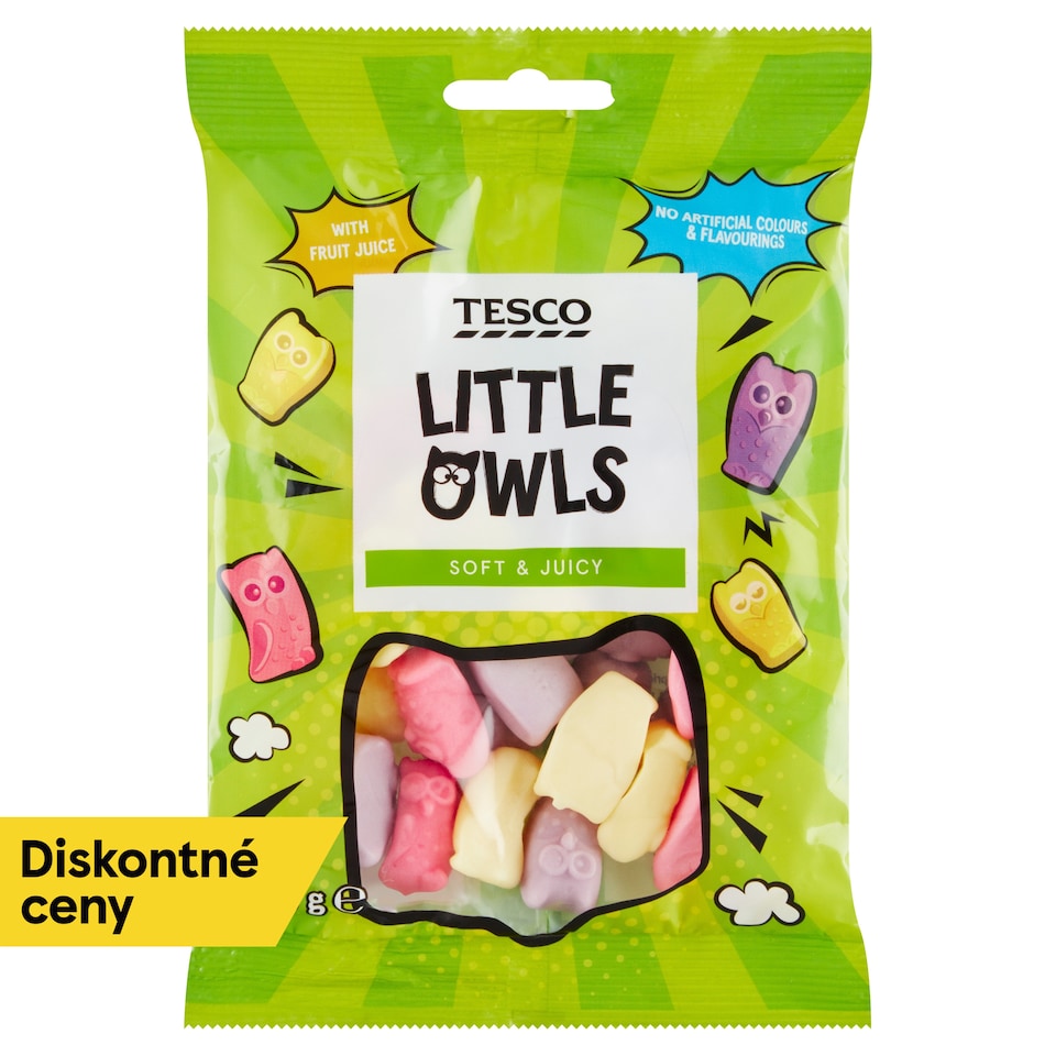 Tesco Želé cukríky s ovocnými príchuťami 100 g