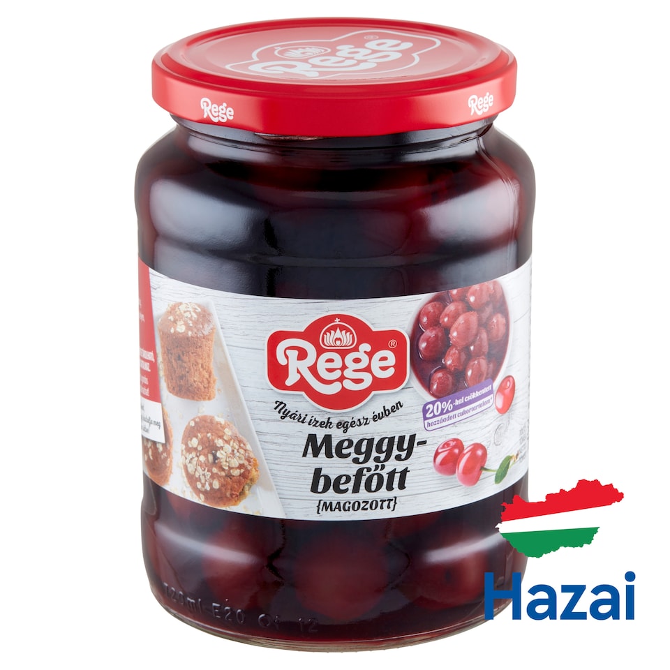 Rege magozott meggybefőtt 700 g