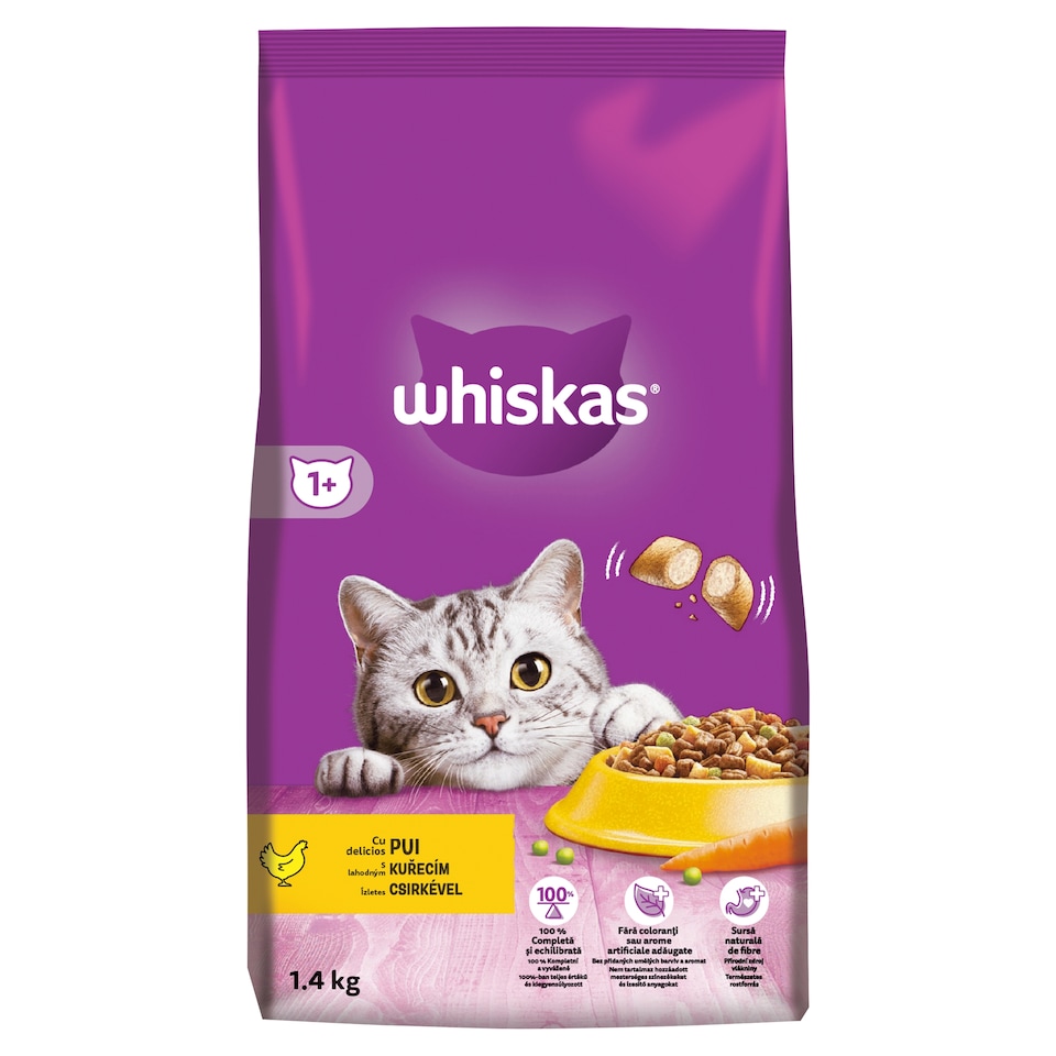 Whiskas 1+ with Delicious Chicken 1.4 kg