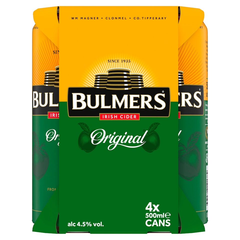 image 1 of Bulmers Original Irish Cider 4X500ml