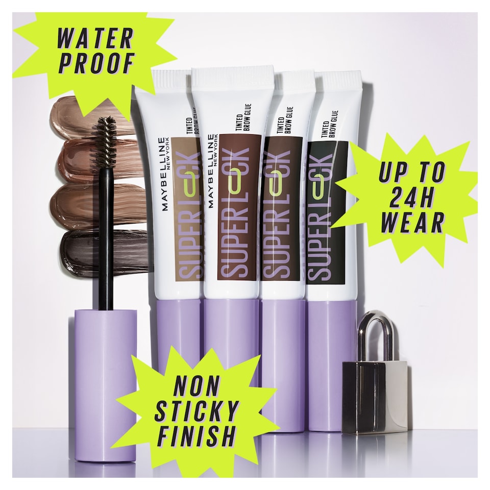 image 1 of Maybelline Superlock Brow Glue, 257 Medium Brown, 7ml 