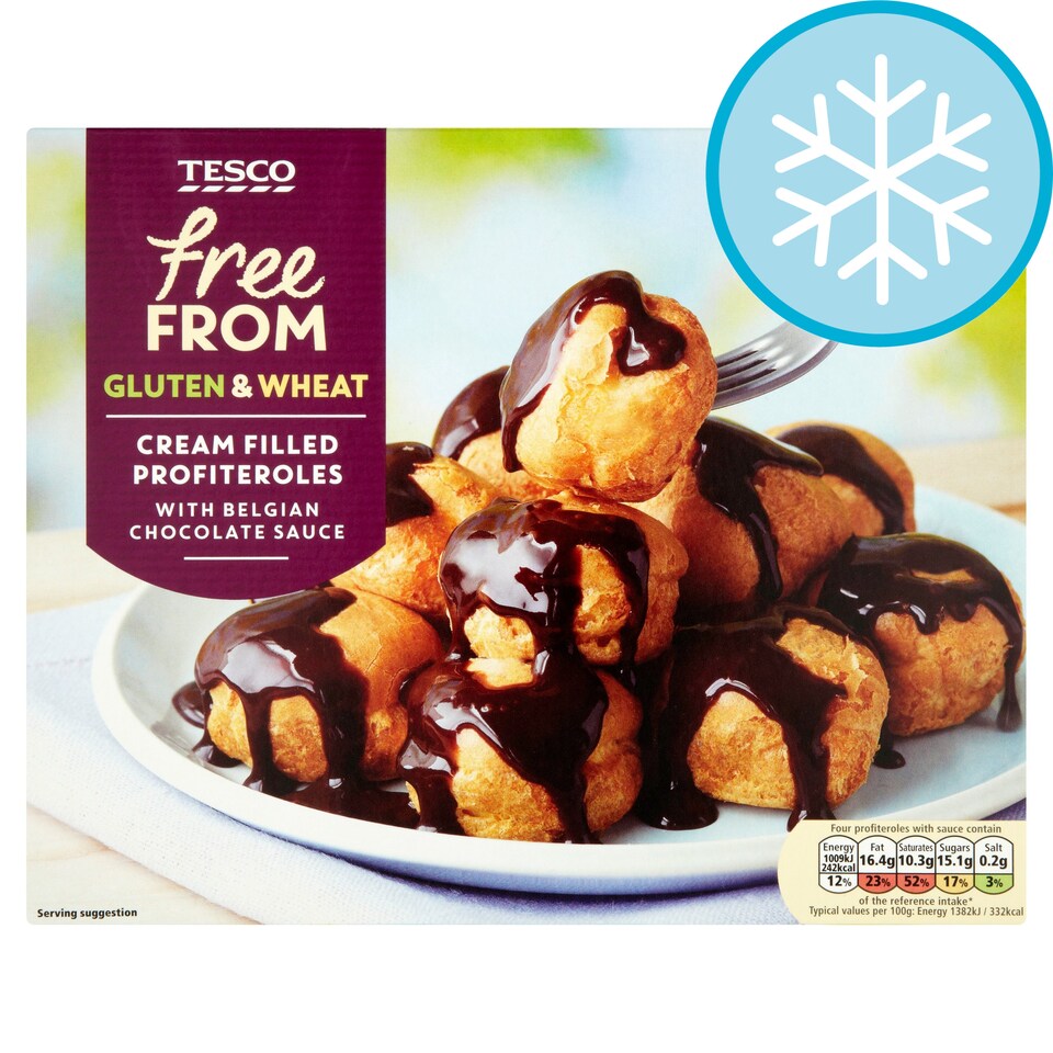 Tesco Free From Profiteroles 292G