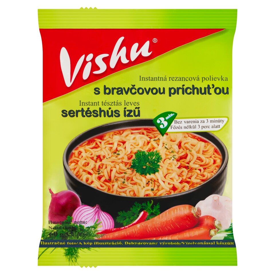 image 1 of Vishu Instant Noodle Soup with Pork Flavor 60 g