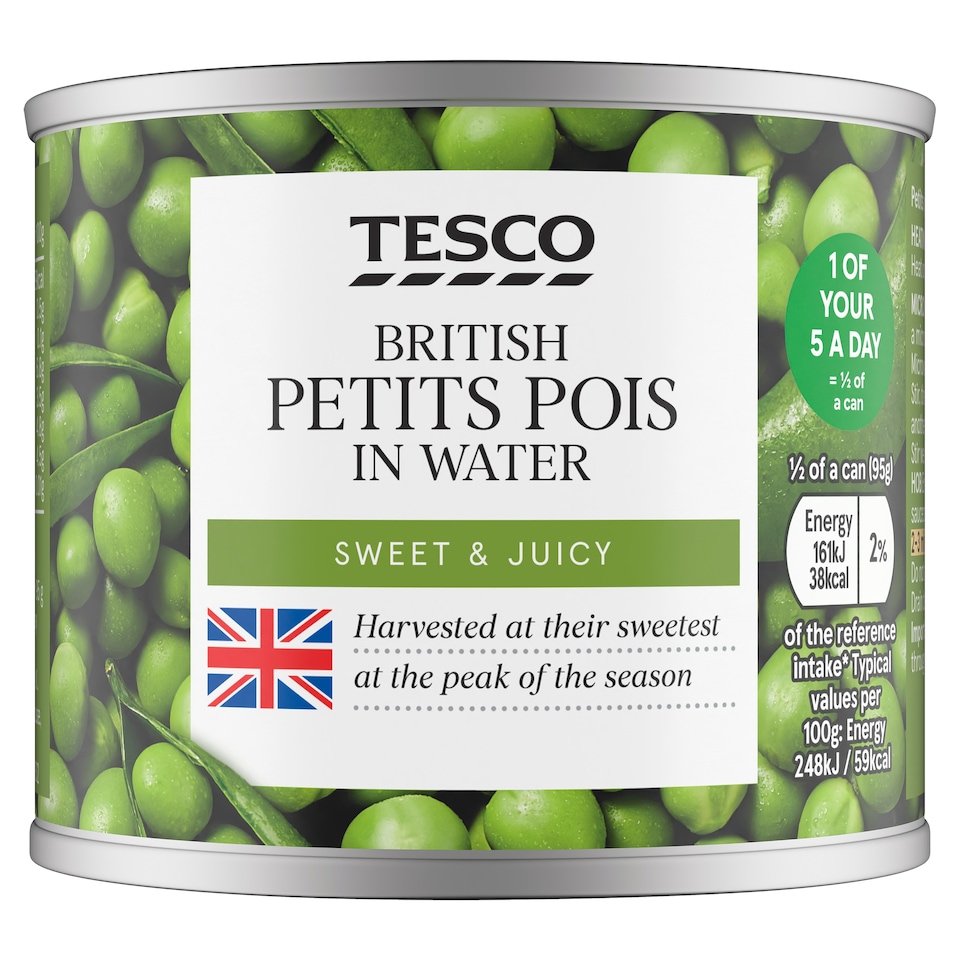 TESCO PETITS POIS 190G 