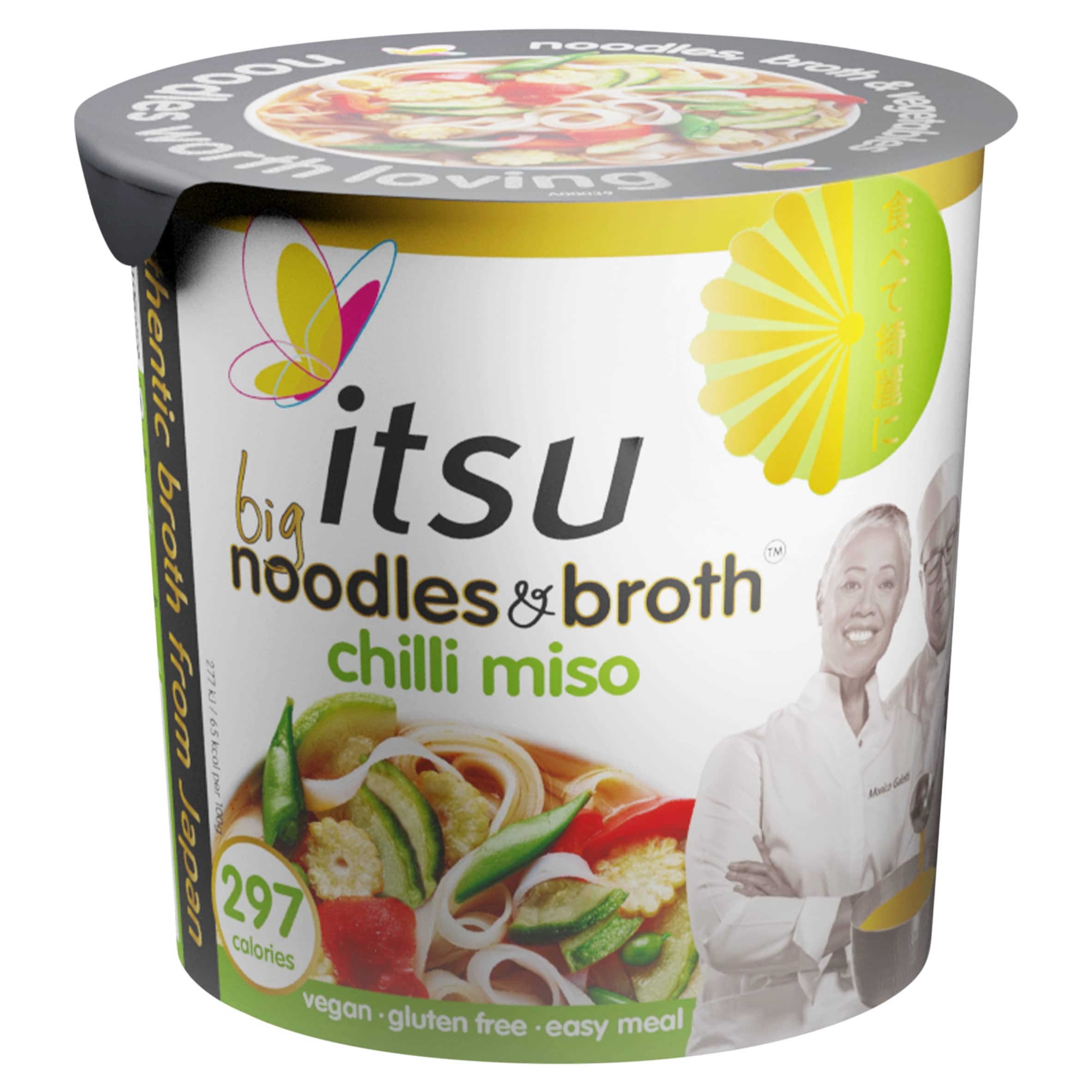itsu BIG chilli miso instant noodles & broth pot 99g