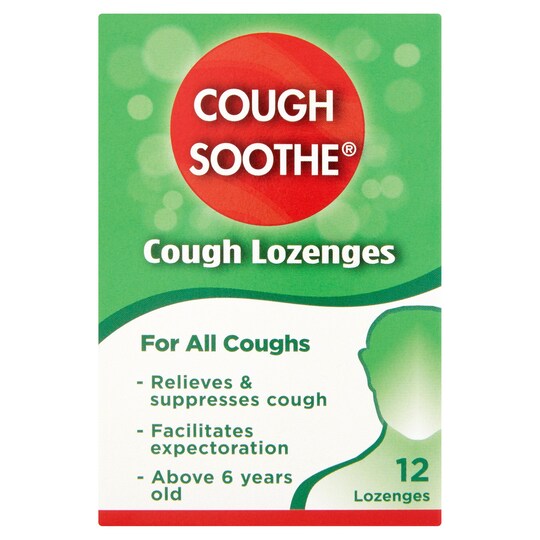 Cough Soothe 12 Lozenges For All Coughs Tesco Groceries
