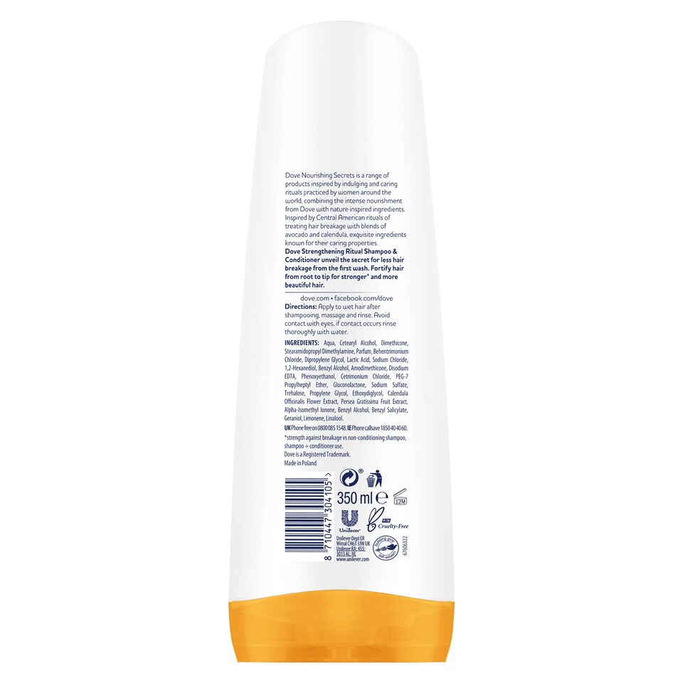 image 1 of Dove Strengthening Ritual Conditioner 350Ml