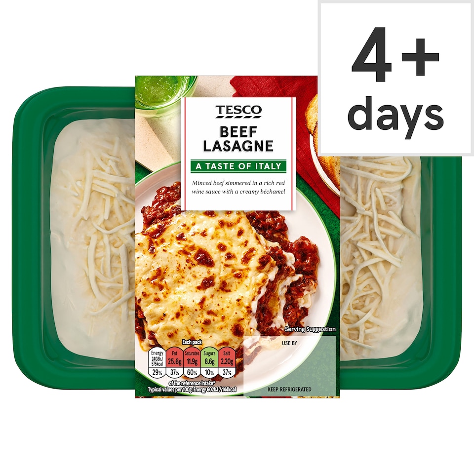 Tesco Beef Lasagne 400G