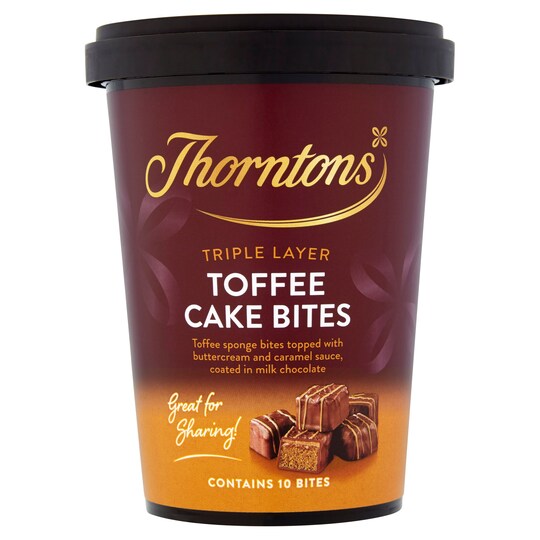 Thorntons Cakes Bites Toffee Flavour 10pk Tesco Groceries