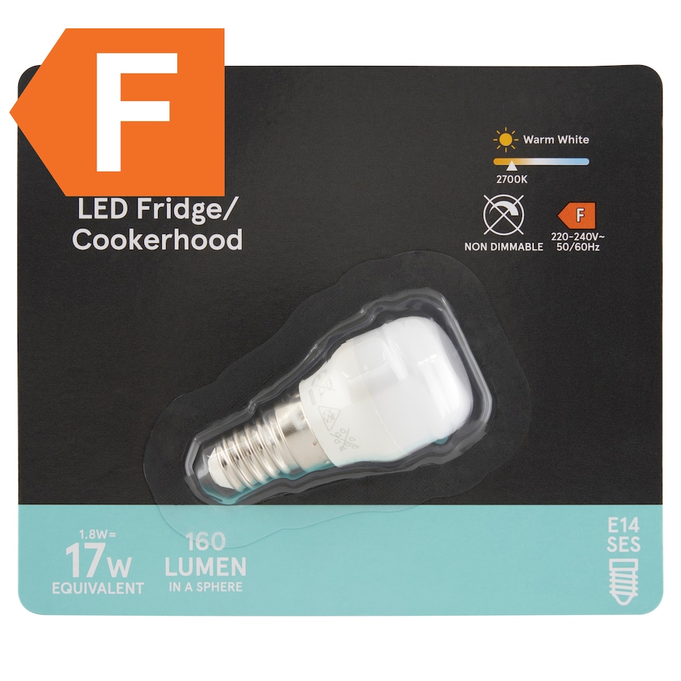 Tesco Home E14 160 lm 17 W 2700K LED hűtőgép/főzőernyő izzó  1. kép