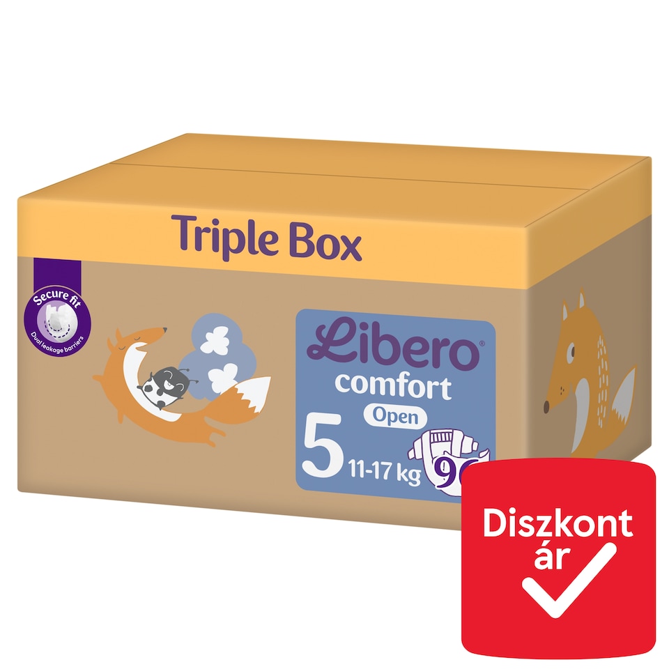 Libero Comfort Triple Box pelenka, méret: 5, 11-17 kg, 96 db  1. kép
