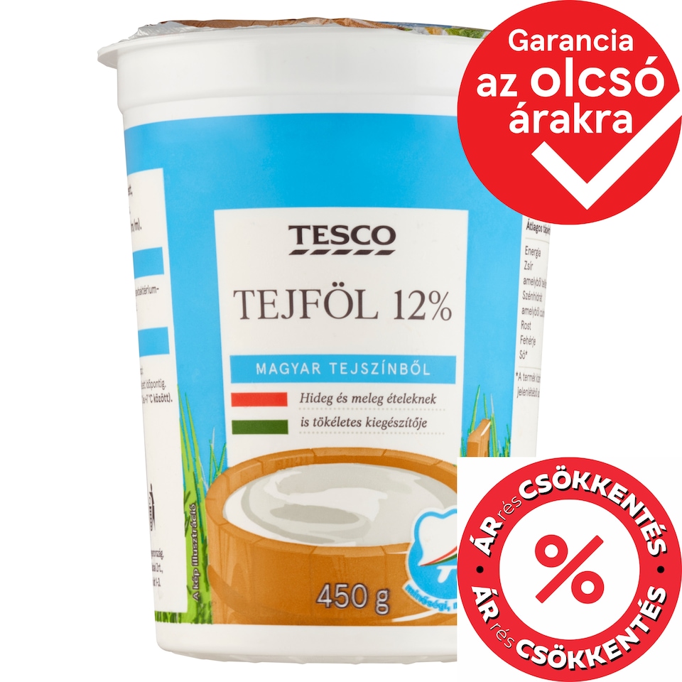 Tesco Sour Cream 12% 450 g