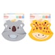 image 2 of Nuby Roly Poly Silicone Bib